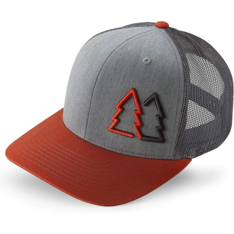 WUE Simple Pine Trees Trucker Hats for Men Adjustable Snapback Mesh Cap Great for Outdoors